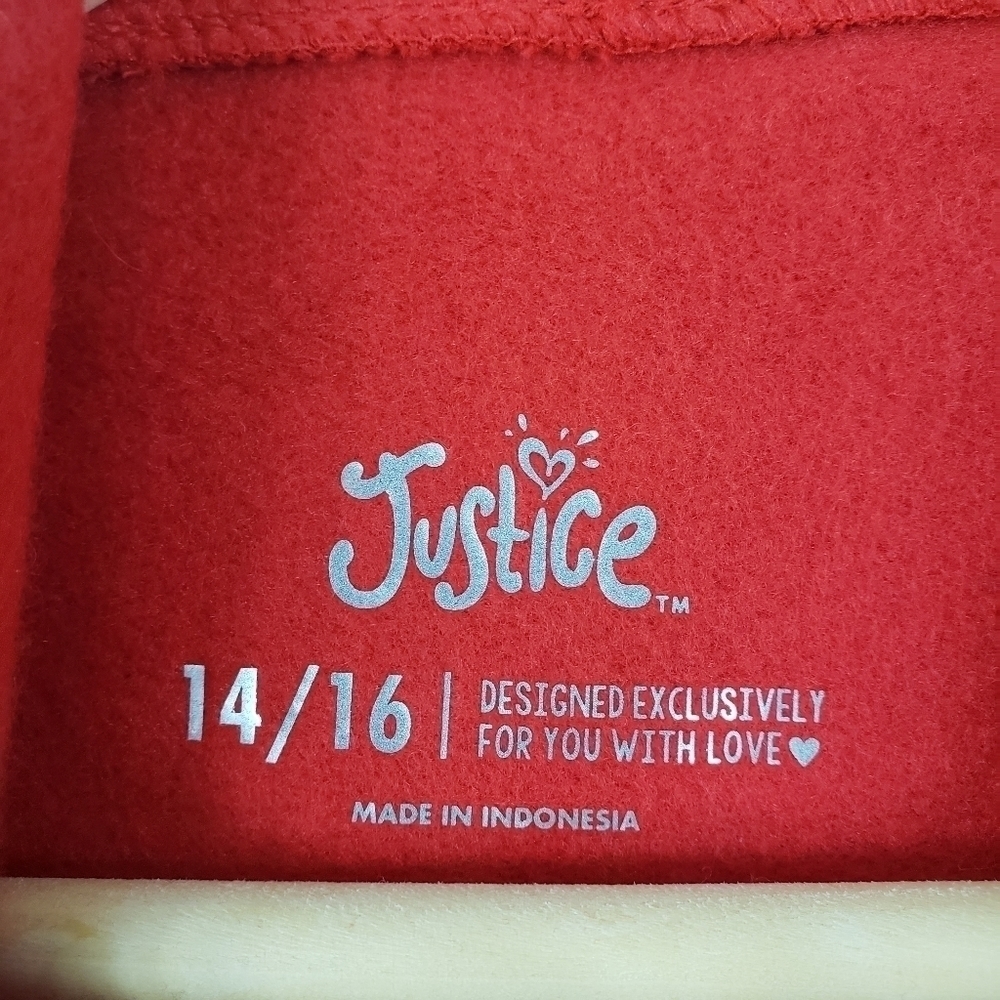 JUSTICE Long Sleeve Flippy Hoodie Size 14/16 - Picture 6 of 8